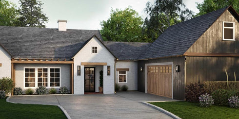 Progress Bristol Collection Two Light Black Modern Farmhouse Large Outdoor Wall Lantern in Matte Black Finish Model: P560360-31M